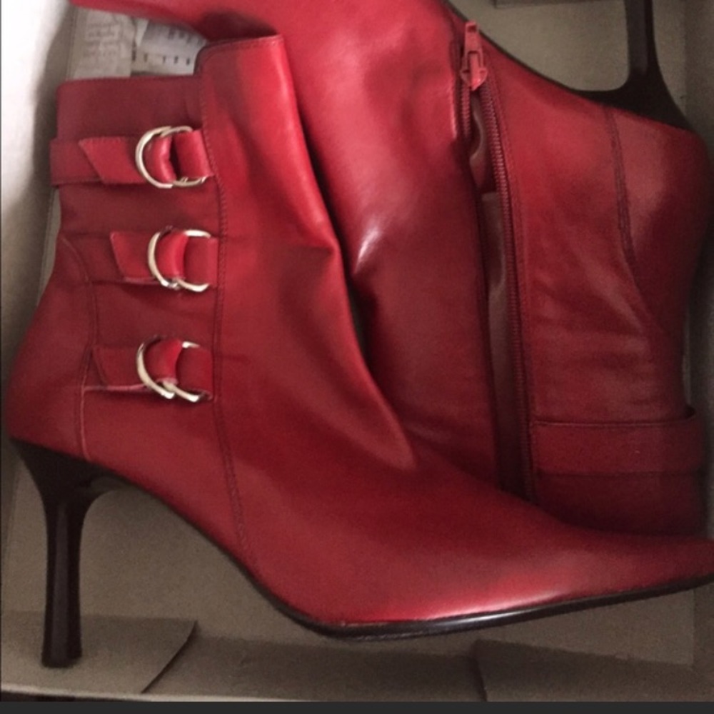 Valerie Stevens Red Boots